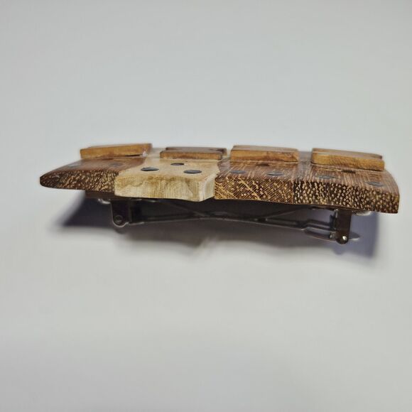 Handmade Wooden Kitty Cat Animal Hair Clip Barrette - Picture 8 of 12